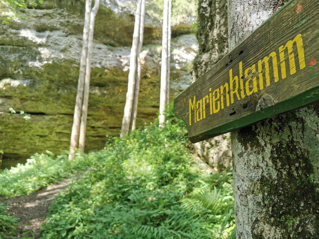 Ab in die Marienklamm - Hier beginnt der schöne Teil der Klammwanderung